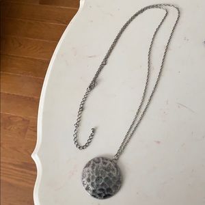 Agaci silver leopard necklace